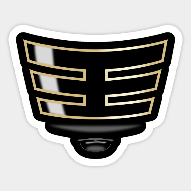 Gold Zeo Ranger Visor Power Rangers Sticker TeePublic